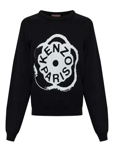 Kenzo Printed Sweater In Black
