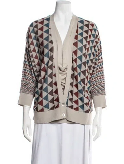 Pre-owned Kenzo Printed Sweater In Neutral