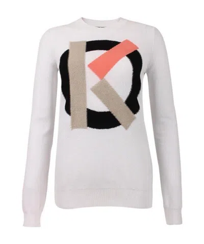Kenzo Printed Sweater In White