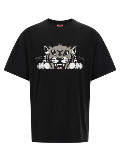 KENZO PRINTED T-SHIRT BLACK