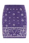 Kenzo Jacquard Viscose Blend Mini Skirt