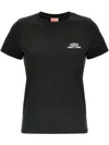 Kenzo Happy Tiger Print T-shirt In Black