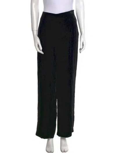 Pre-owned Kenzo Printed Wide Leg Pants In Black