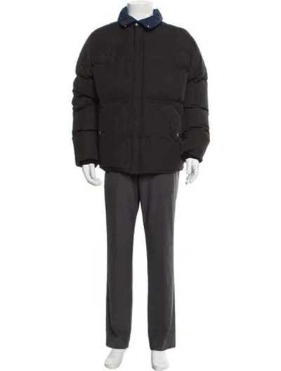 Pre-owned Kenzo Puffer Coat In Gray