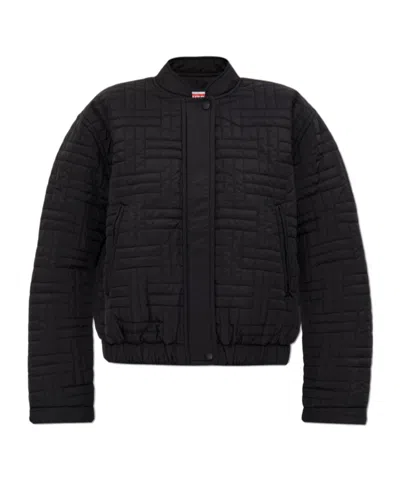 Kenzo Padded Bomber Jacket In Black