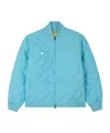 Kenzo Quilted Down Jacket In Blue