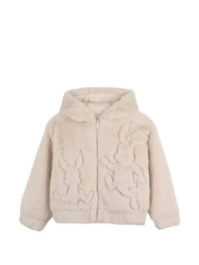 Kenzo Kids' Rabbit-motif Bomber Jacket In Neutral