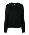 Kenzo Rear Logo Print Zipped Hoodie In Black