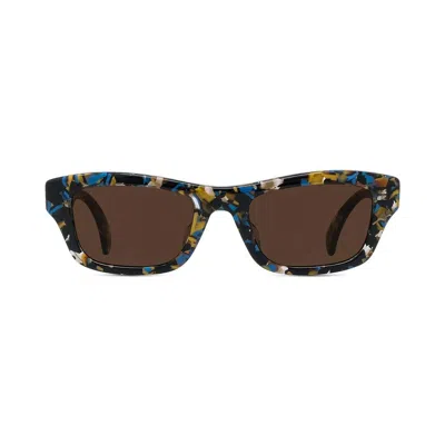 Kenzo Rectangular Frame Sunglasses In Multi