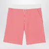 Kenzo Red/white Striped Bermuda Shorts In Cotton In Red