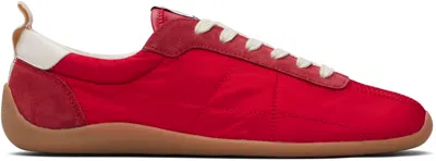 Kenzo Red  Paris ' Striker' Low Top Sneakers