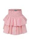 Kenzo Red Skirt For Girl With Heart In Red