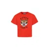 Kenzo Tiger Head-print T-shirt In Red