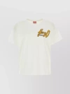 Kenzo Logo-print Cotton T-shirt In Cream