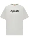 Kenzo Pure Cotton Graphic T-shirt For Comfort In White