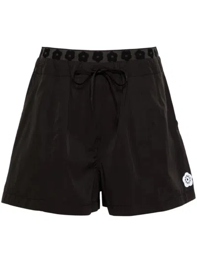 Kenzo Relaxed Fit Bermuda Shorts In Black