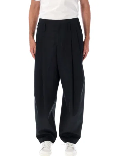 Kenzo Relaxed School Boy Pants In Black