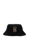 Kenzo Embroidered-logo Bucket Hat In Black