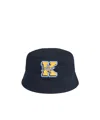 Kenzo Reversible Cotton Bucket Hat In Black