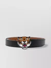 Kenzo Reversible Leather Belt Tiger Buckle