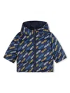Kenzo Reversible Logo-print Puffer Jacket In Blue
