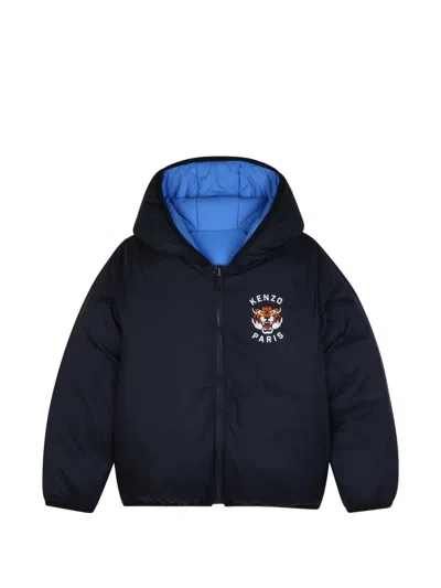 Kenzo Kids' Reversible Padded Jacket In Black