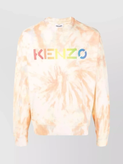 Kenzo Logo-print Tie-dye Sweatshirt In Multi-colored