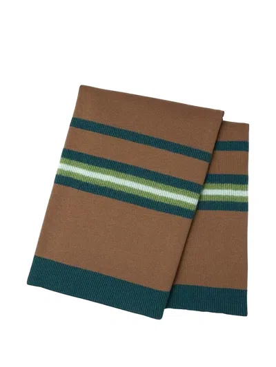 Kenzo Ribbed Striped Blanket In Multi