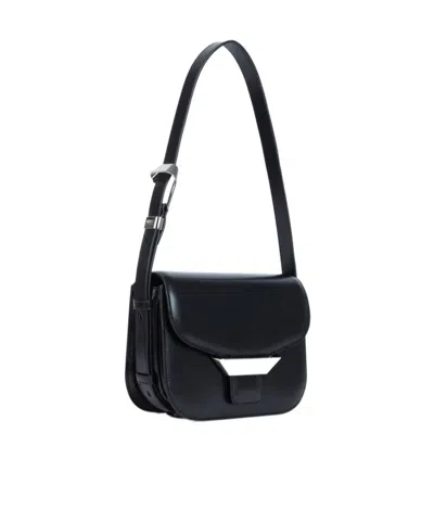 Kenzo ' Ribbon' Leather Bag In Black