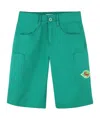 Kenzo Ripstop Shorts In Green