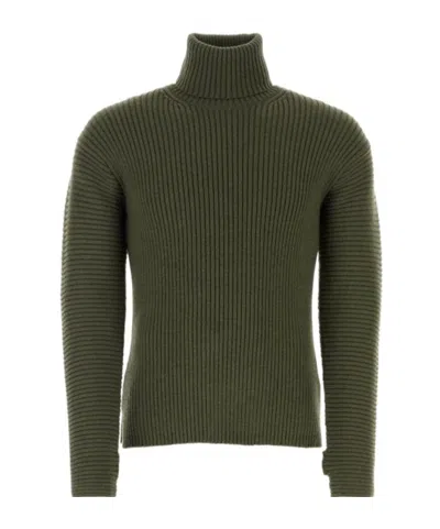 KENZO KENZO HIGH-NECK RIBBED-KNIT JUMPER