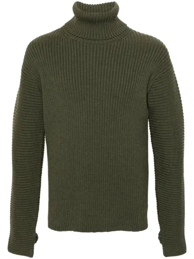 KENZO ROLL-NECK RIBBED-KNIT JUMPER