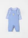 KENZO ROMPER KENZO KIDS KIDS COLOR GNAWED BLUE,G06846011