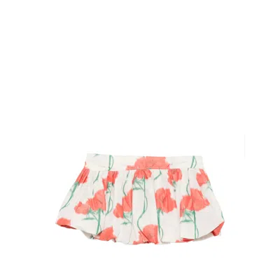 Kenzo Rose Balloon Mini Skirt In Multi