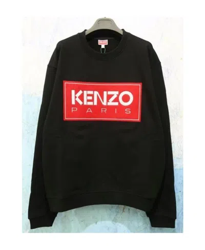 Kenzo Round Collar Logo Sweater In Black