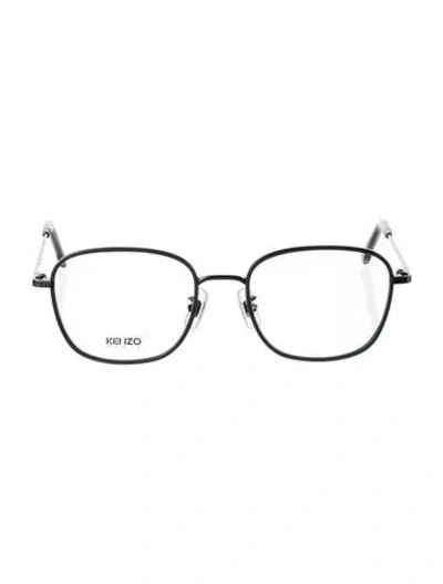 Pre-owned Kenzo Round Eyeglasses In Grey