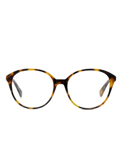 Kenzo Round-frame Glasses In Brown