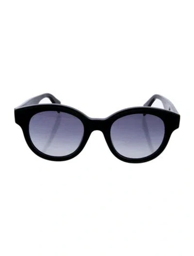 Pre-owned Kenzo Round Gradient Sunglasses In Black