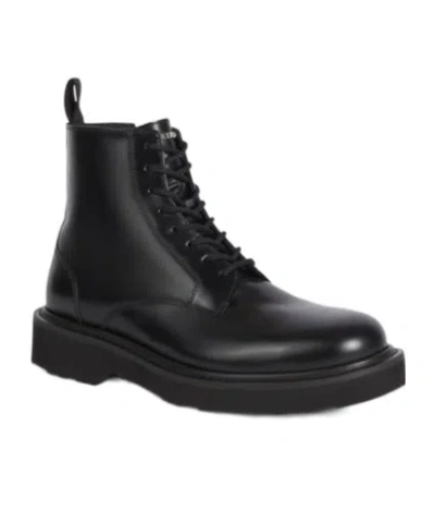 Kenzo Round Head Boots In Black