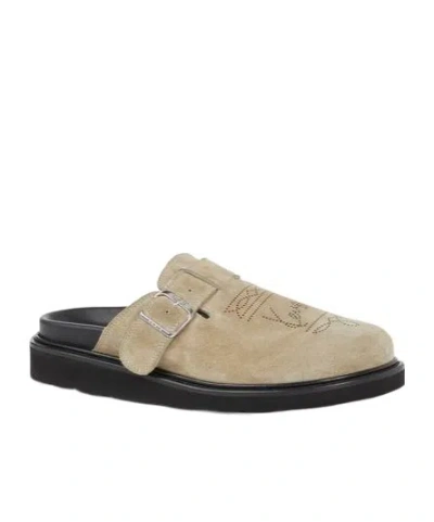 Kenzo Round-head Casual Shoes In Tan