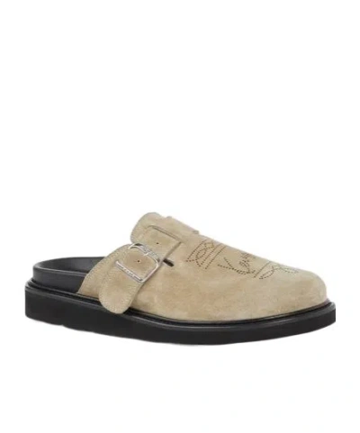 Kenzo Round Head Muller Shoes In Nude