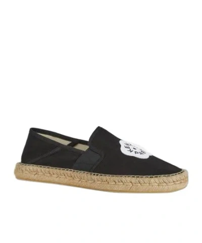 KENZO 'BOKE FLOWER 2.0' EMBROIDERED CANVAS ESPADRILLES IN COTTON