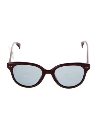 Pre-owned Kenzo Round Mirrored Sunglasses W/ Tags In Red