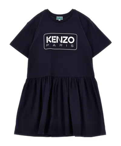 Kenzo Round-neck Dress In Black