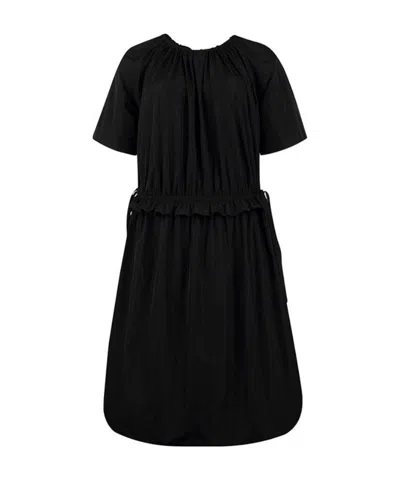 Kenzo Round Neck Dress In Black