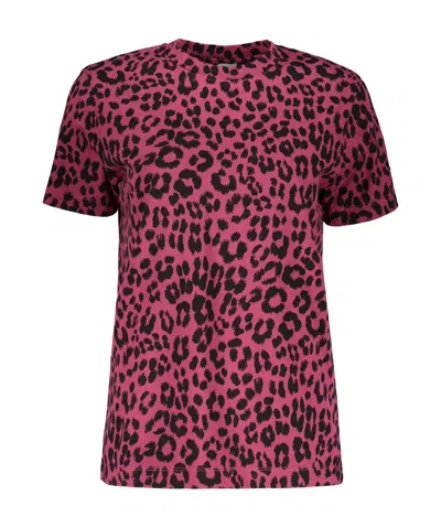 Kenzo Round Neck Short Sleeve T-shirt In Red