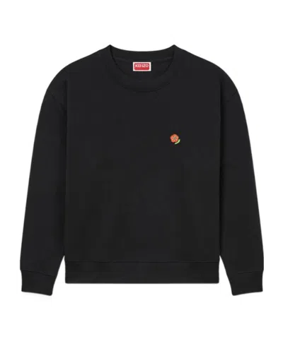Kenzo Round-neck Sweater In Black