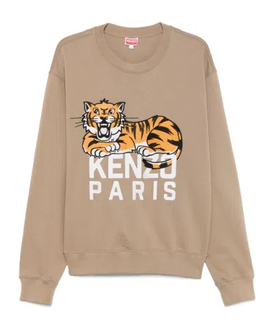 KENZO KENZO HAPPY TIGER CREWNECK SWEATSHIRT