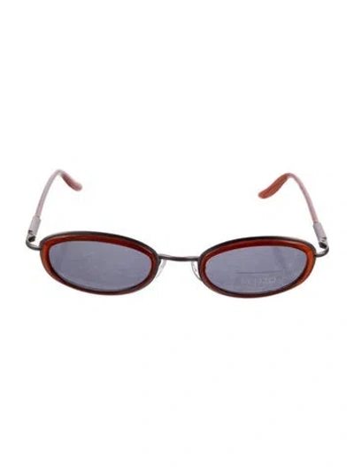 Pre-owned Kenzo Round Tinted Sunglasses In Multi