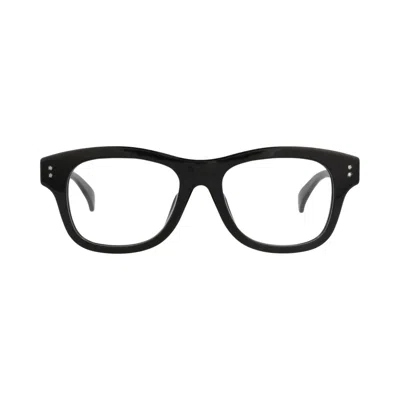 Pre-owned Kenzo Round-frame Acetate Optical Frames 'black/transparent' | Men's Size Onesize